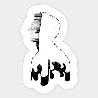 Black & white Elegant Art 22 Sticker